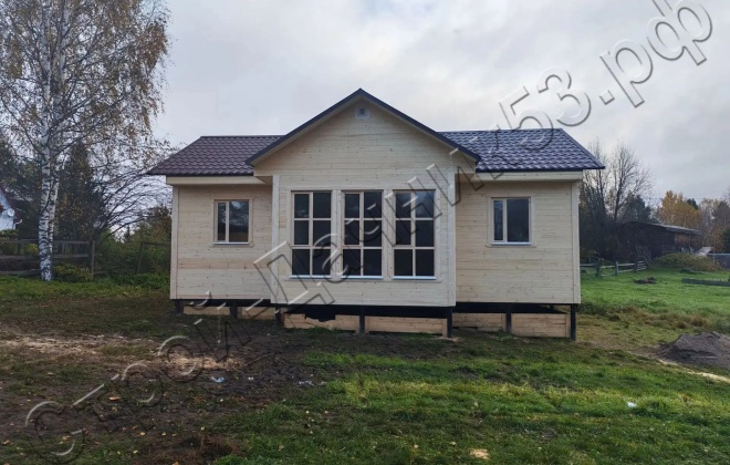 1 каркасный дом д–149, 10x7.5 м, 66 м², республика карелия, пряжинский район, посёлок матросы (3)